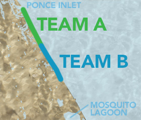 NSB Turtle Trackers team map